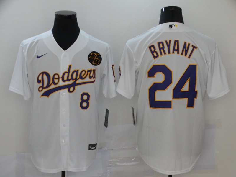 2020 Men Los Angeles Dodgers 24 Bryant white Nike Game MLB Jerseys 4